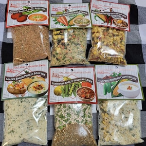 Halladay Farms Soup Mixes, Choice of flavors, variety Pack, Homemade Style- more flavors added!