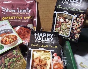 Hearty Soup Mix Gift Box - Chili, Bean, Minestrone, Noodle