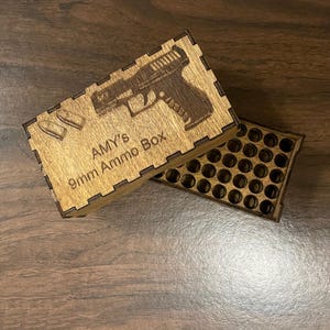 Personalized 9mm Ammo Box