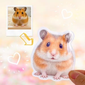 Benutzerdefinierte Hamster Aufkleber, personalisierte Aufkleber, benutzerdefinierte Vinyl Aufkleber, Ihre Bilder als Aufkleber, wasserdicht, individuelle Aufkleber, Laptop Aufkleber