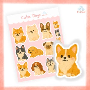 Surtido de pegatinas grandes para mascotas, calcomanías para perros, pegatinas para autos, portátiles, planificadores de botellas, regalo para la pérdida de una mascota, regalo para ella, regalo de cumpleaños, regalo para amantes de los perros.