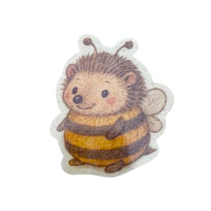 Sticker abeille hérisson mignon, stickers autocollants drôles pour journal, voitures, tablette, planificateur de bouteille pour ordinateur portable, cadeau de perte d'animal de compagnie, cadeau pour elle, cadeau d'anniversaire