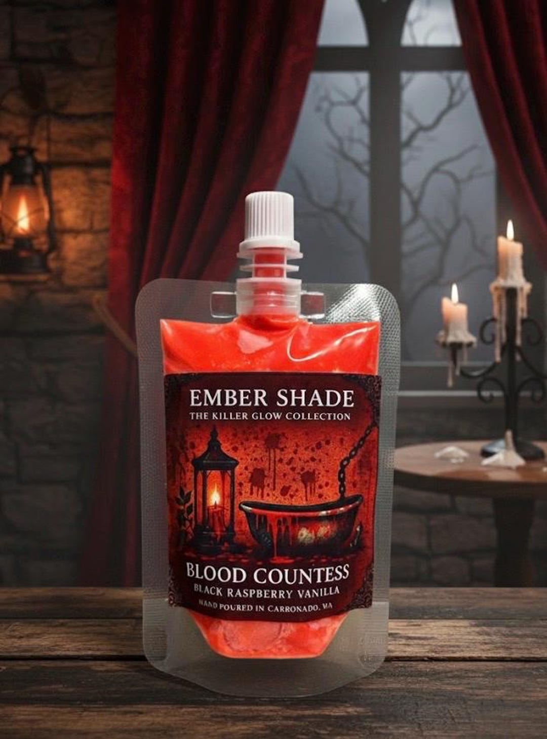 Ember Raspberry Ember Shade - Blood Countess -black Raspberry Vanilla - Etsy
