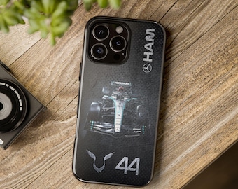 Etui na telefon z motywem samochodu Formuły 1 - Etui na telefon z motywem wyścigów Formuły 1 - Lewis Hamilton Mercedes AMG Design - Etui na iPhone'a - Etui na telefon Samsung - Prezent z motywem samochodu wyścigowego