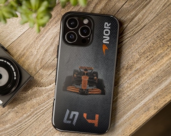 Etui na telefon z motywem samochodu Formuły 1 - Etui na telefon z motywem samochodu wyścigowego Lando Norrisa - Etui na iPhone'a - Etui na telefon Samsung - Prezent z motywem samochodu wyścigowego