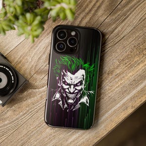 The Joker iPhone Case - Joker iPhone Case - Joker Samsung Phone Case - Comic Character - Cell Phone Case - Dark Villain Phone Case
