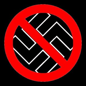 Anti Nazi Button Pin, Anti Fascist Protest Pin, Punk Political Button, Resist Hate Badge image 2