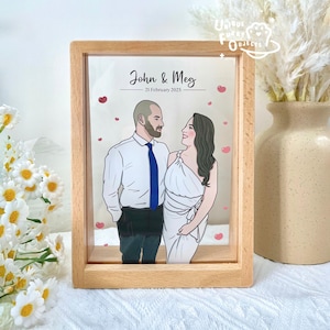 Retrato personalizado / Retrato de mascota personalizado / Retrato de pareja personalizado / Personalizado / Regalo de aniversario / Regalos para parejas