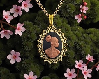 Cameo Pendant African American