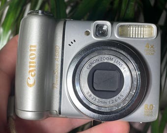 Canon Powershot A580 Silver 8.0MP Digital Compact Camera - Etsy