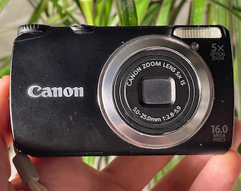 Canon PowerShot A3350 IS: Cámara digital vintage de 16 MP