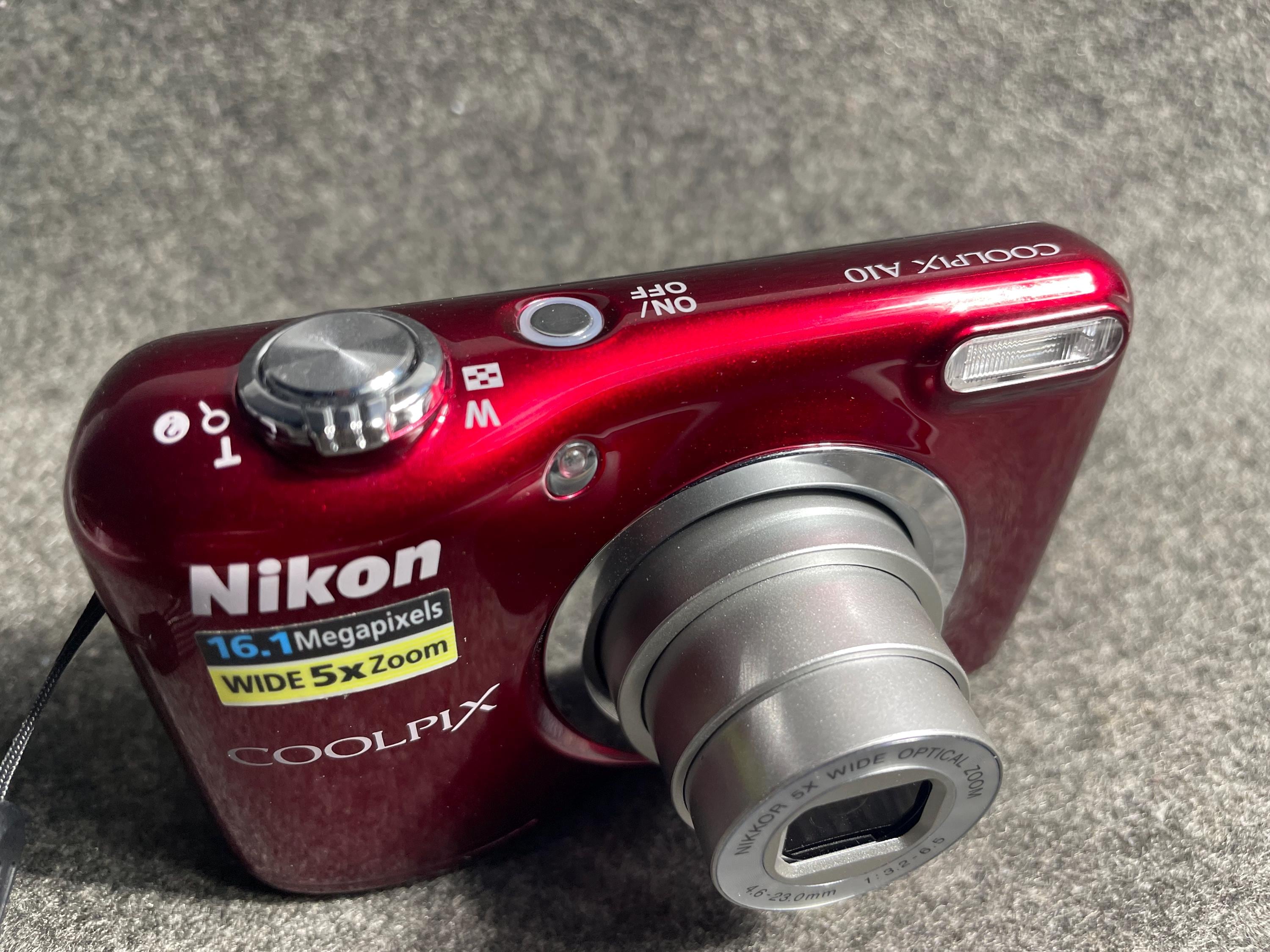 Buy Nikon Coolpix A10 Digital Camera - Red - 16.1 MP, 5x Zoom