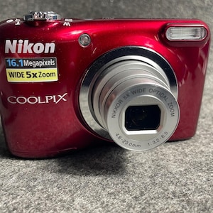 Nikon Coolpix A10 Digital Camera - Red - 16.1 MP, 5x Zoom - Etsy India