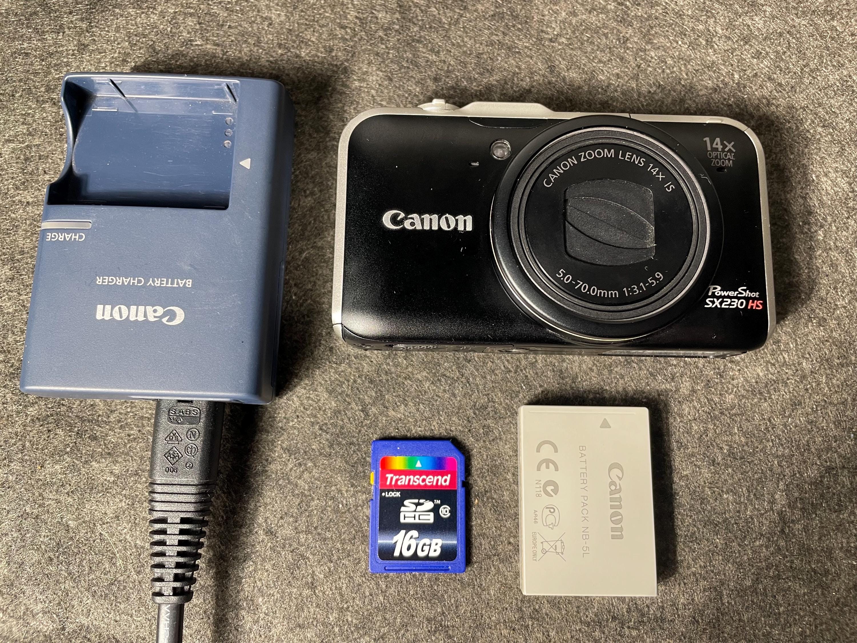 Canon Powershot SX230 HS Vintage Digital Camera - Etsy