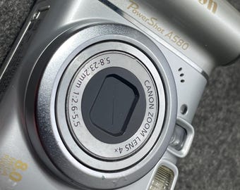 Canon Powershot A580 Silver 8.0MP Digital Compact Camera - Etsy