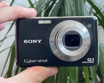 ブルー ソニー サイバーショット DSC-W80 • 7.2MP レトロデジタル