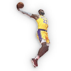 Basketbalkussen, Lebron James Dunk op maat gevormd kussen, sportdecor, sierkussen, slaapkamerdecor, uniek cadeau