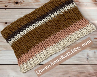 Knitted Ear Warmer Browns
