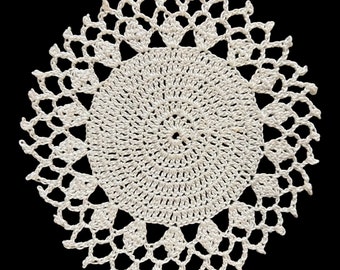 White Pointy Very Small Doily