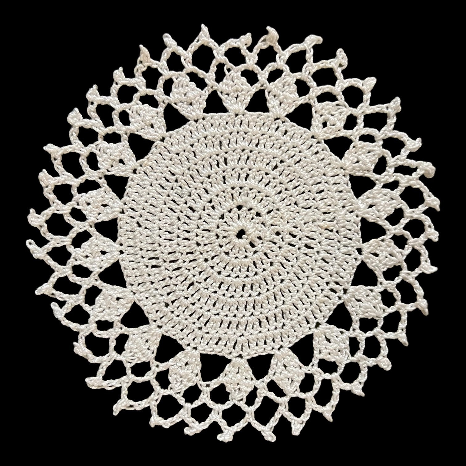 White Pointy Small Doily - Etsy