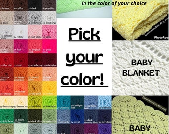 Fancy Fan Shell Heirloom Baby Blanket in the color of your choice