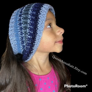 Knitted Ear Warmer Blue