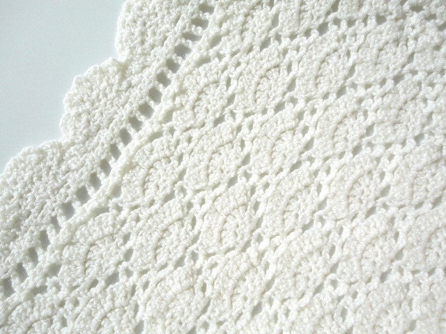 Fan Shell Colours Fancy Fan Shell Heirloom Baby Blanket in the Color of Your Choice - Etsy