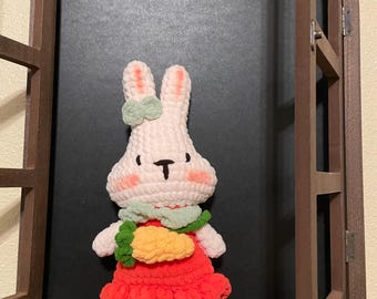 Large Crochet Bunny – Child-Safe Design | 12 Inches