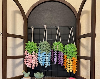 Handmade Crochet Hanging Wisteria Flowers – Car Mirror Decoration