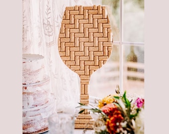 wine cork guest sign in - rustic wedding guest book alternative - vineyard wedding decor