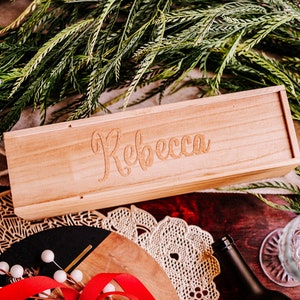 personalized wine box - wooden wine box - gifts for wine lovers