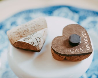 wedding save the date magnet - wine cork refrigerator magnets - unique save the date ideas