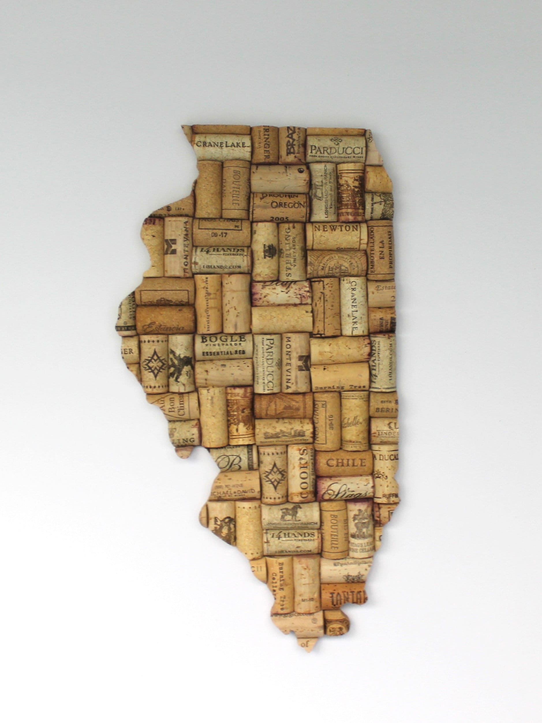 Pick Your State Wine Cork Map Art - Gifts for Wine Lovers - Rustic Home ...