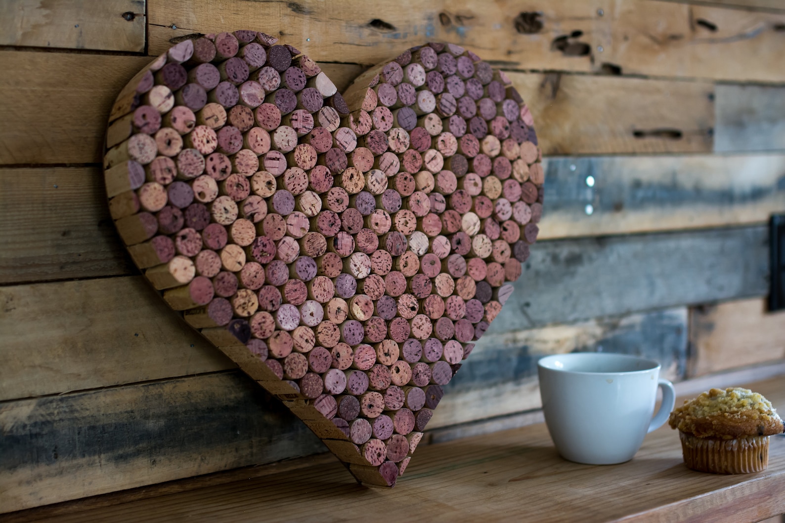 Heart Shaped Wine Cork Art Red Wine Wall Art Gifts for - Etsy