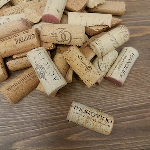 pre-cut wine corks - eco friendly craft supplies - natural wine corks for diy crafts