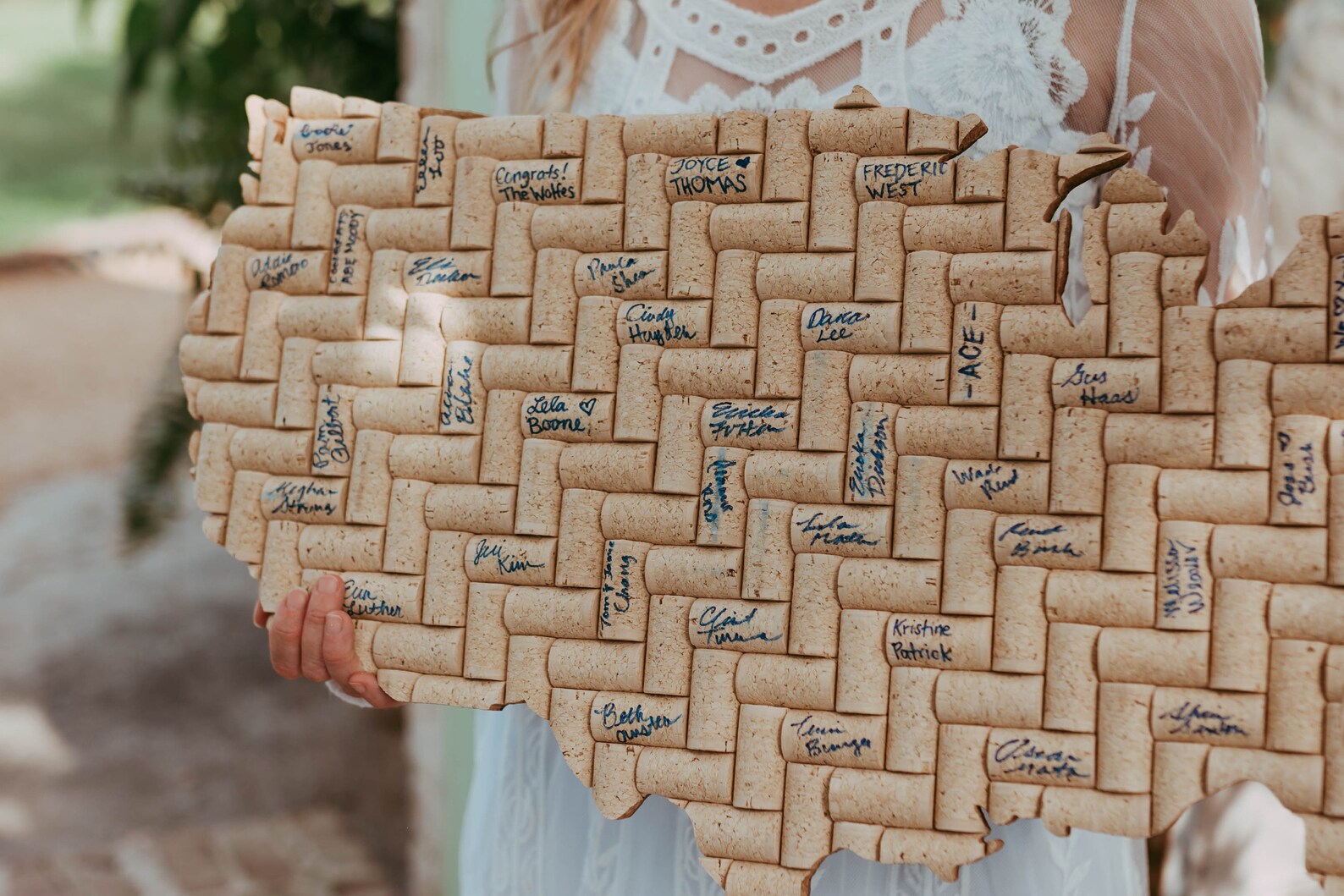 Unique Wedding Guest Book Alternative Wine Cork Guest Book Etsy