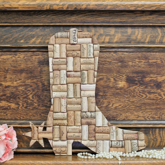 cowboy boots art - western wedding decor - newlywed gift