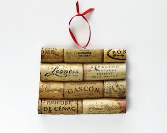 Wyoming wine cork ornament - state ornament personalized – Christmas tree ornament – gift for wine lovers