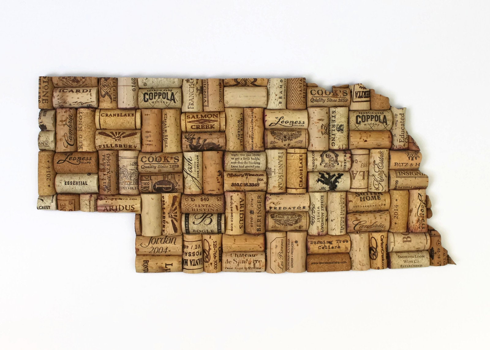 Pick Your State Wine Cork Map Art - Gifts for Wine Lovers - Rustic Home ...