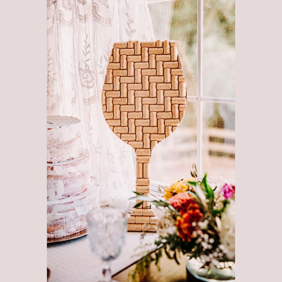Wine Cork Guest Sign in Rustic Wedding Guest Book Alternative Vineyard
