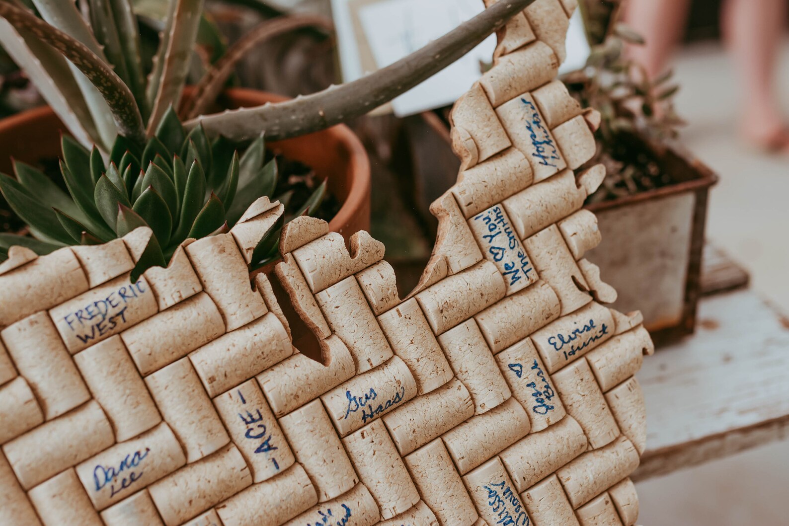 Unique Wedding Guest Book Alternative Wine Cork Guest Book Etsy