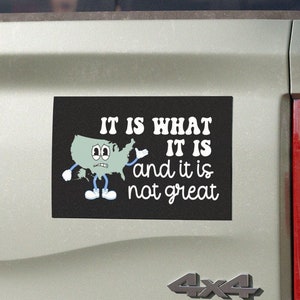 Funny Anti Trump Car Magnet, Democrat Bumper Sticker, Liberal Anarchist Activist Anti MAGA Republican Feminist Leftist Sign Political Gift