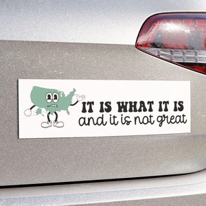Funny Anti Trump Car Magnet Democrat Bumper Sticker, Liberal Anarchist Activist Anti MAGA Republican Feminist Leftist Sign Political Gift