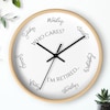 Day of the Week Clock - Heptagon White Wall Clock - Week Clock ...