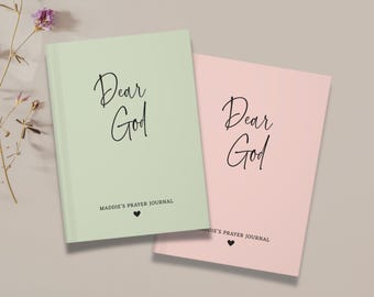 Personalized Dear God Prayer Journal: Christian Faith Diary