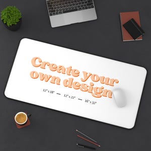 Custom  Desk Mat, Personalized Gift Gaming Desktop Mouse Pad Large Modern Office Home Dorm Room Decor Accessory Husband Boyfriend Present