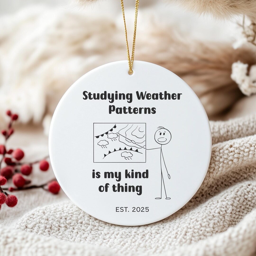 String Weather. Gift Custom Meteorologist Ornament, Personalized Weather Forecaster Decor ...