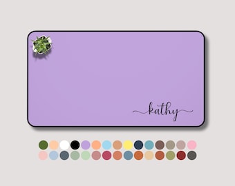 Custom Desk Mat with Name, Personalized Gaming Mouse Pad Large Modern Desktop Mats Colorful Office Home Dorm Room Decor, Gift for Him Her