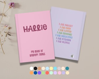 Personalized Journal for Kids, Custom Name Notebook Girls Boys Affirmation, Prayer Journal Back to School Supplies Gift for Birthday Xmas