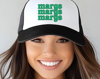 Margarita Trucker Hat, Day Drinking Hat, Girls Trip Gifts Cinco De Mayo, Gift for Margarita Lover, Vacation Hat